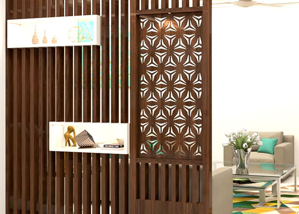 Wooden Partition Grill Design service